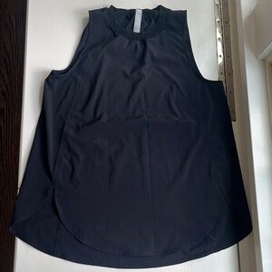 Athleta Black Muscle Tee with Rounded Neckline